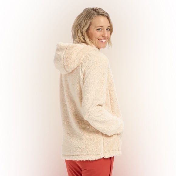 BURTON LYNX FLEECE PULLOVER in Crème Brûlée NWT XS - Picture 3 of 10